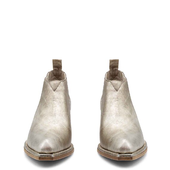 Westy mini Beatles boots in laminated silver calfskin