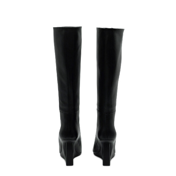 "D" Black Tubular Boots 